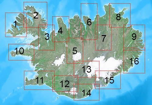 Blaðskipting 1:50.000